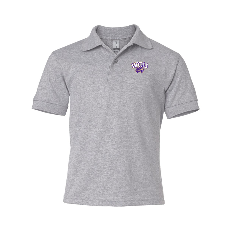 Youth Western Carolina Catamounts Gildan Dry Blend Jersey Polo